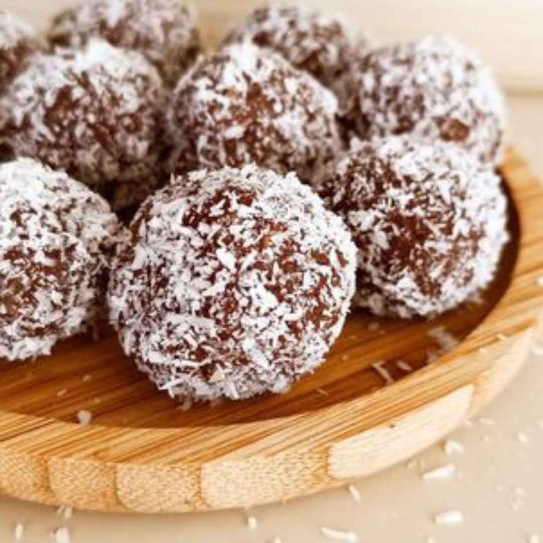 Tartufi di castagne e cocco rapè