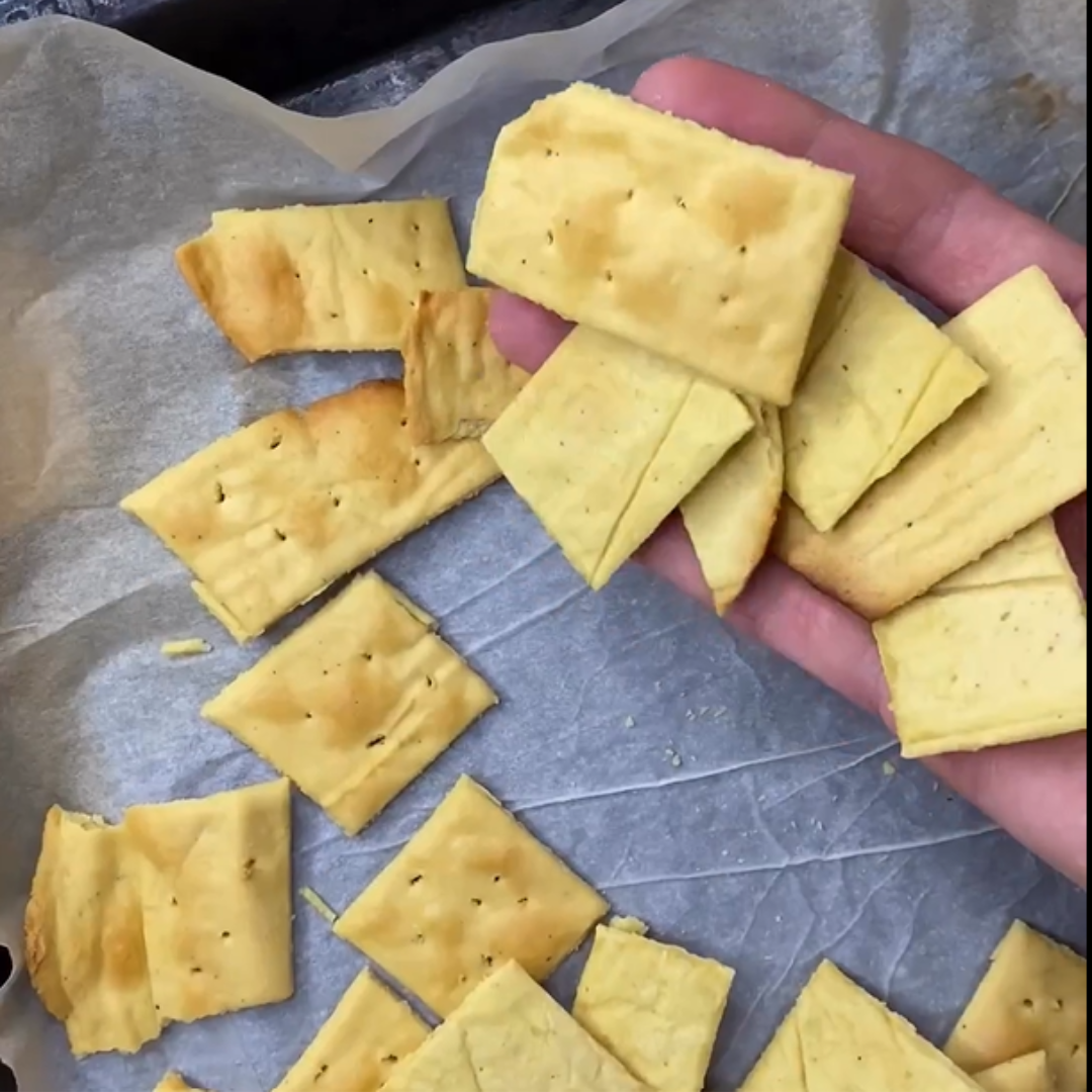 crackers con farina di ceci
